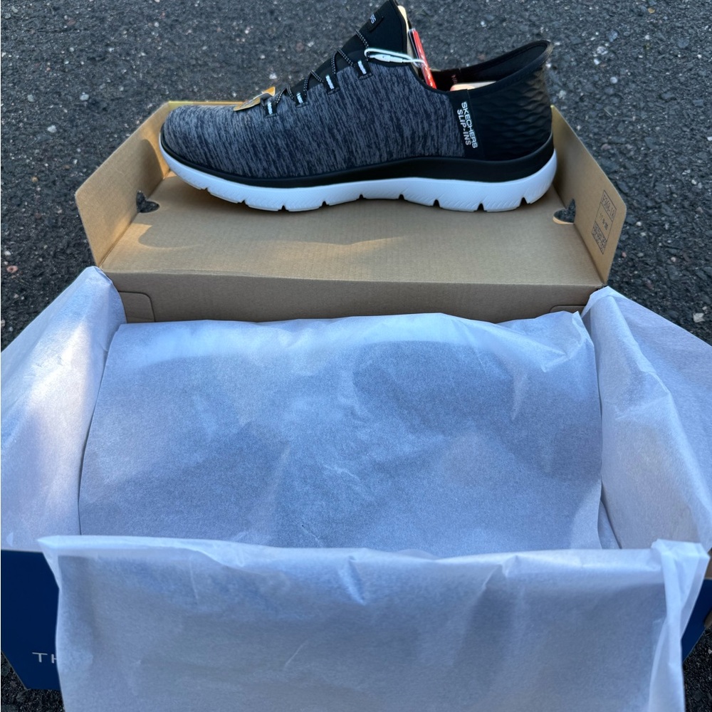 Skechers Black and Gray Women's Athletic Shoes